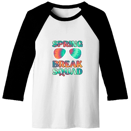 Spring Break Squad Summer Vacation Spring Break Baseball Tees