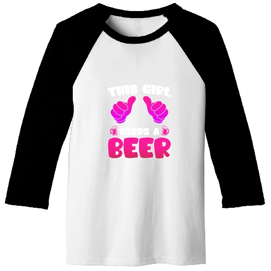 This girl needs a beer vacation Spring Break Baseball Tees