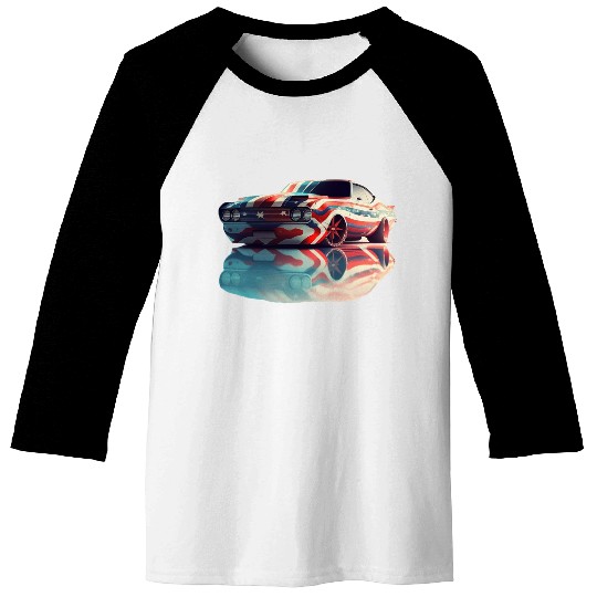 American pride and raw horsepower Baseball Tees