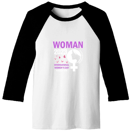 International Women's Day 2023 Embrace Equity Baseball Tees