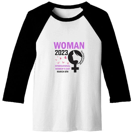 International Women's Day 2023 Embrace Equity Baseball Tees