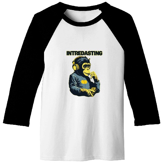 Intredasting Beats - Interesting Monkey Ape Baseball Tees