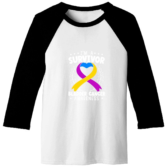 Bladder Cancer Survivor Bladder Cancer Awareness Baseball Tees