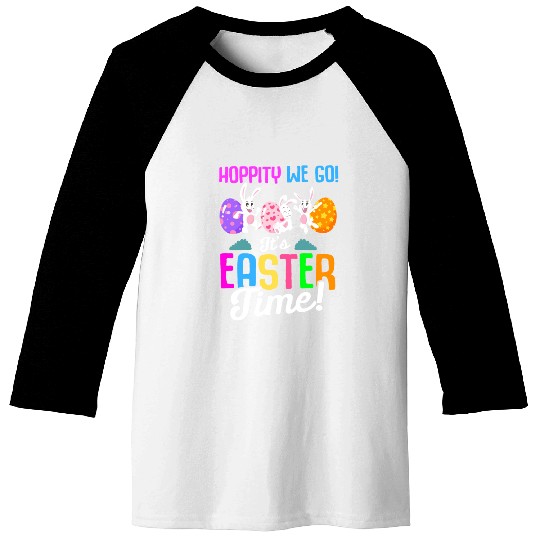 Easter Rabbit Easter Bunny Flowers Eggs Baseball Tees