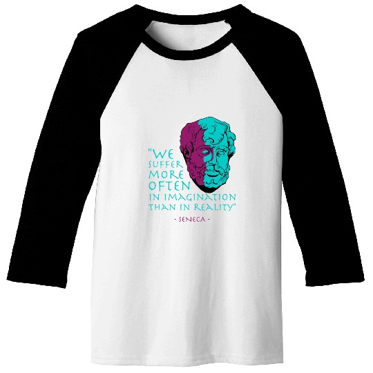 Seneca Stoic Philosophy Quote Baseball Tees