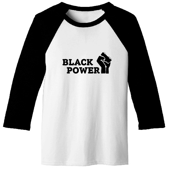 Black Power Baseball Tees
