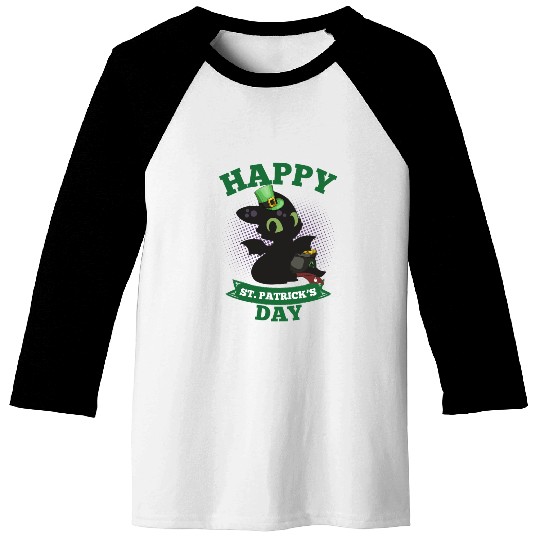 Happy St Patricks Day Toothless Baseball Tees