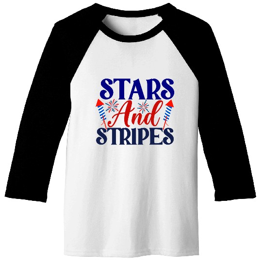 Stars And Stripes Baseball Tees