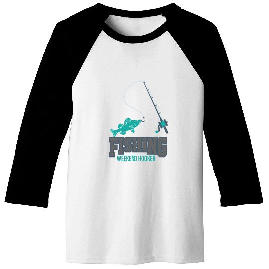 Fishing Dad Baseball Tees