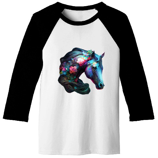 Irridecent Horse Baseball Tees