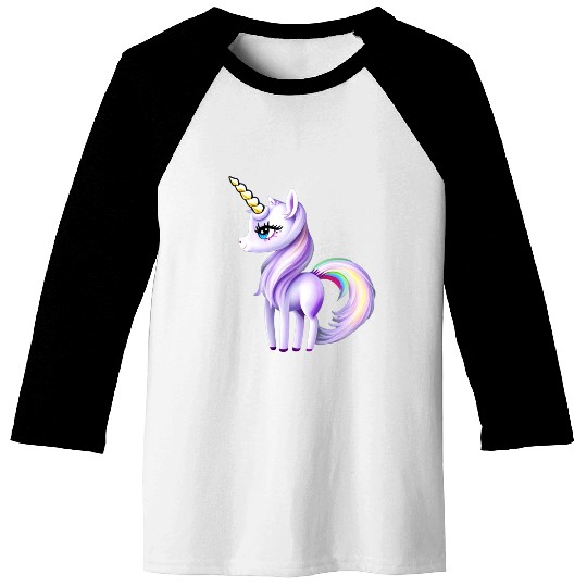 Pretty Unicorn Baseball Tees