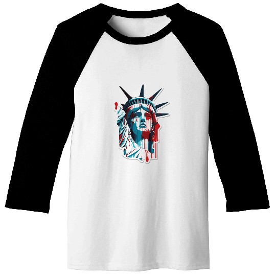 Color Drops Lady Liberty Baseball Tees
