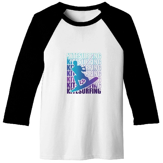 Kitesurfen Kite Surfing Kitesurfing Baseball Tees