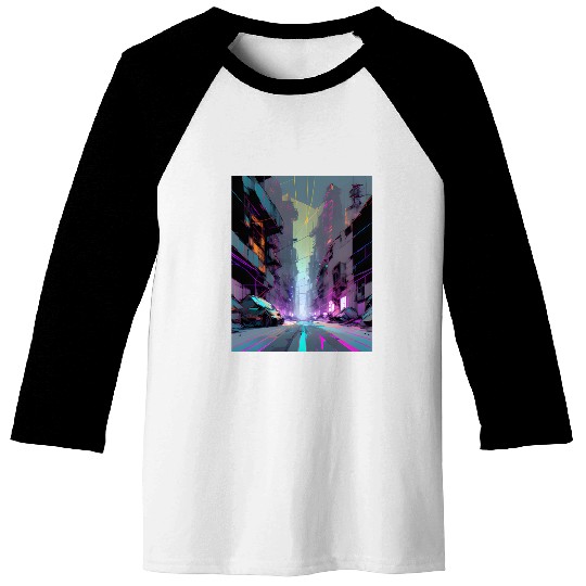 Modern Gothic AI PRINT Baseball Tees