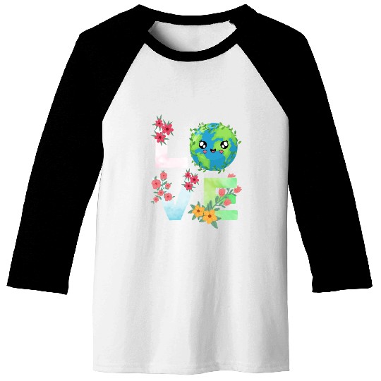 Love Earth Day Save The Planet Earth Day Baseball Tees