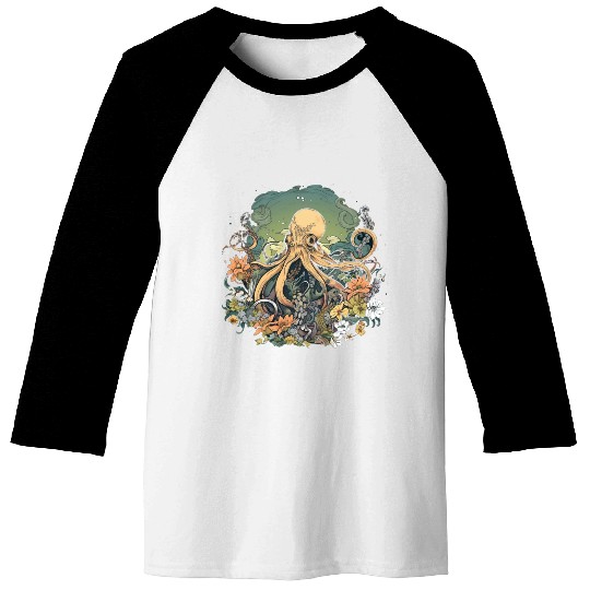 Octopus Garden Baseball Tees