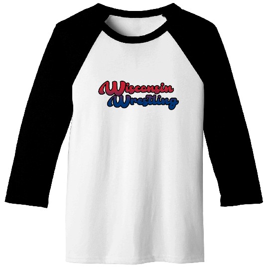 Wisconsin Wrestling Baseball Tees
