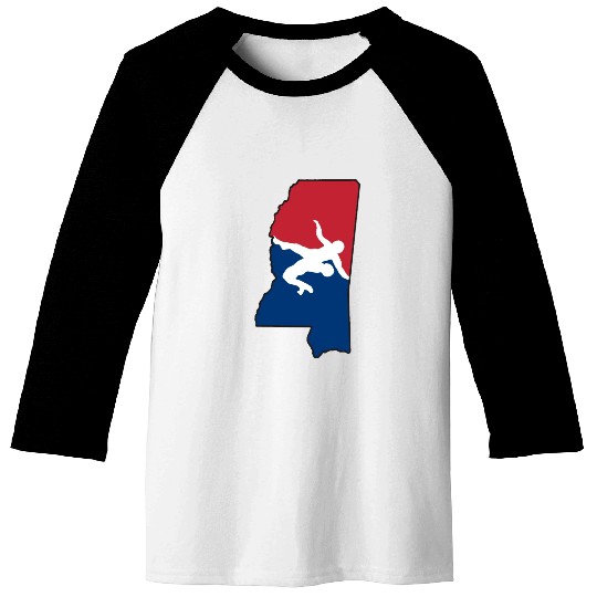 Mississippi Wrestling Baseball Tees
