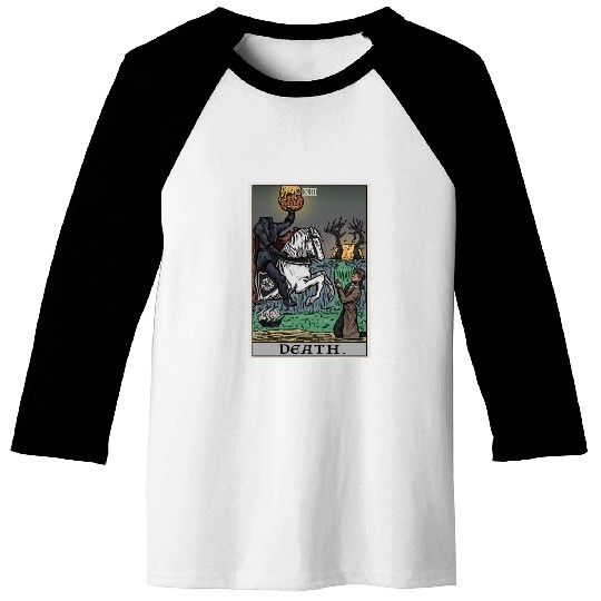 Death Tarot Card Terror Tarot Baseball Tees