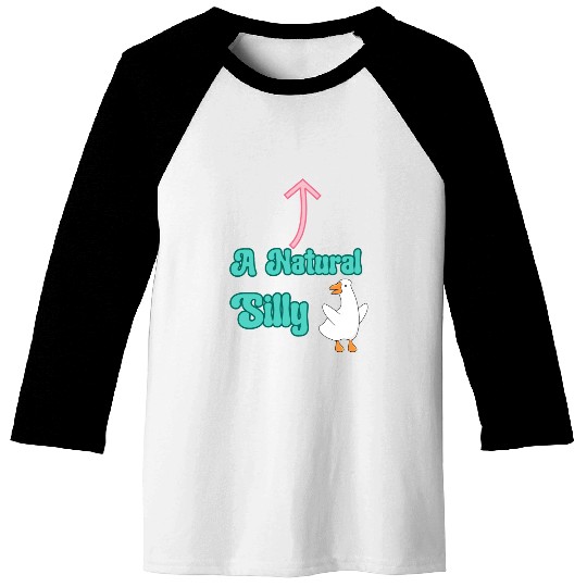 A Natural Silly Goose: Fun & Lighthearted Design Baseball Tees