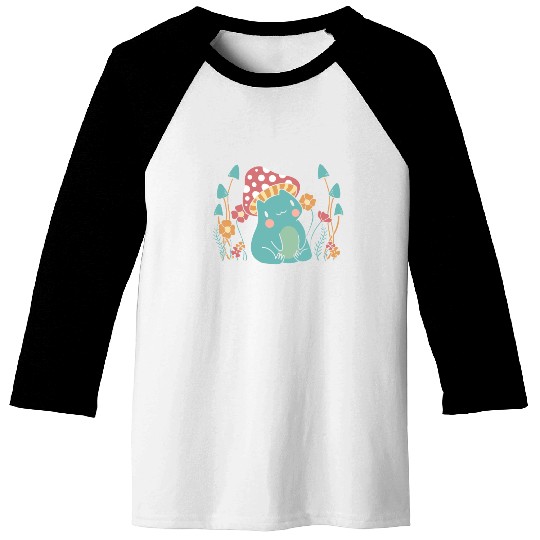Cottagecore Mushroom Aesthetic Nature Conservation Baseball Tees