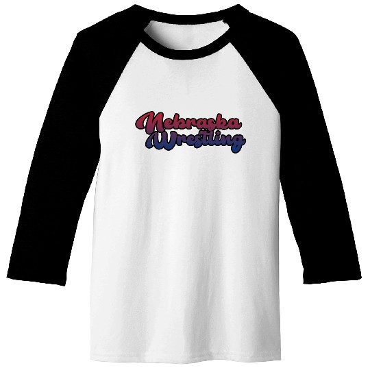 Nebraska Wrestling (USA Colors) Baseball Tees
