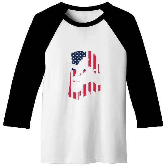 Dirt Bike USA Baseball Tees