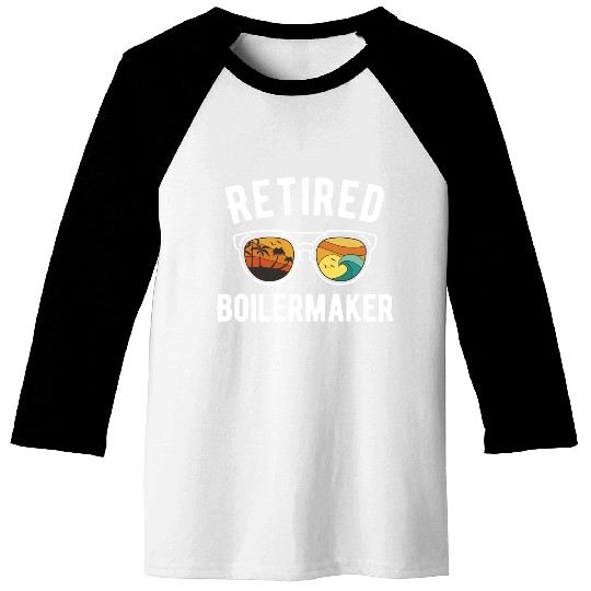 Retiree beach vacation boilermaker sunglasses Baseball Tees
