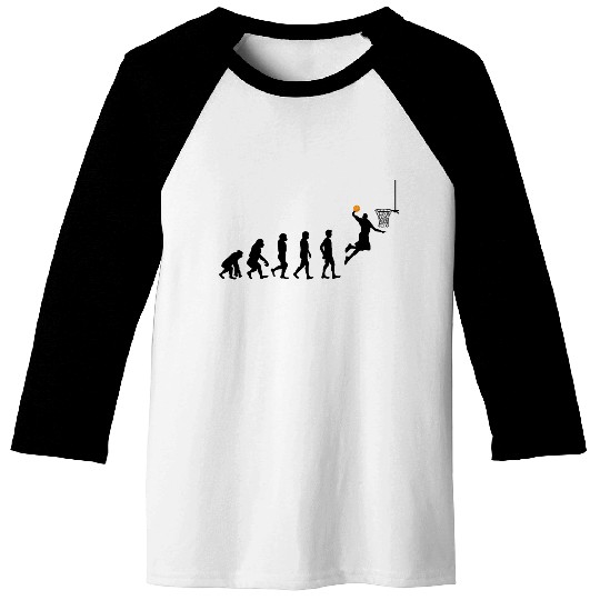 Basketball Evolution Cool Basketball Player Baseball Tees