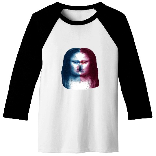 Monalisa Concept Leonardo Da Vinci Baseball Tees