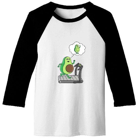 Gym Avocado Baseball Tees