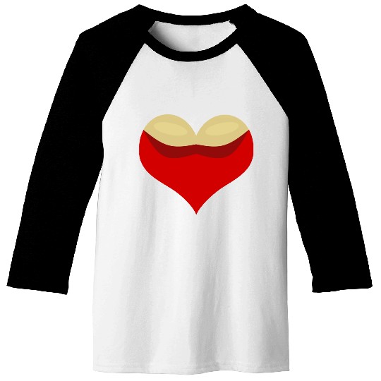 Boobies love heart Baseball Tees