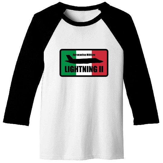Italian F35 Lightning Small logo trending Baseball Tees