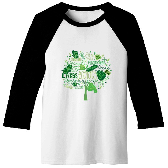 Earth Tree Pro Environment Nature Baseball Tees