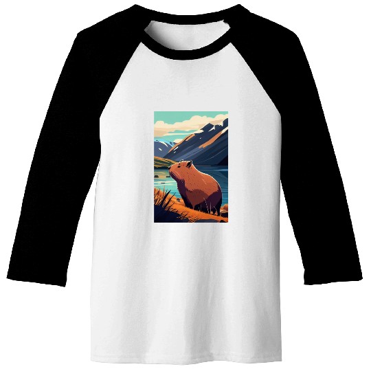 Capybara Nature Capibara Baseball Tees