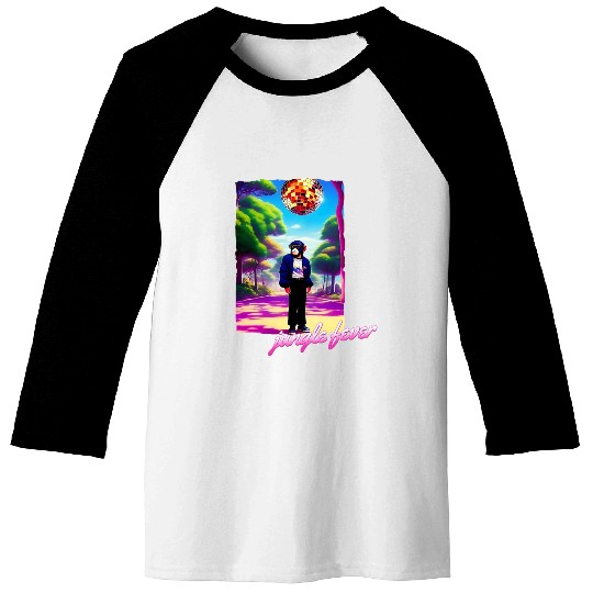 Jungle Fever Chimpanzee Disco Anime 90's Baseball Tees