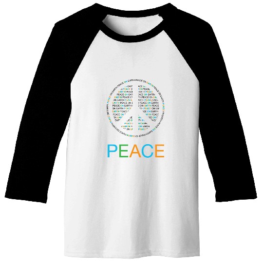 Peace On Earth Baseball Tees