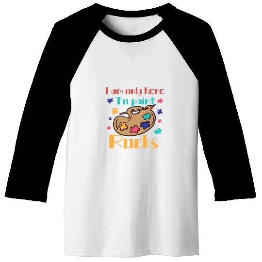 Funny Rock Painting Costume Great Rock Painter Baseball Tees