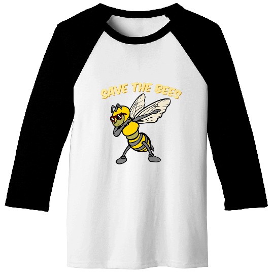 Save The Bees Baseball Tees Dabbing Bumblebee Bee