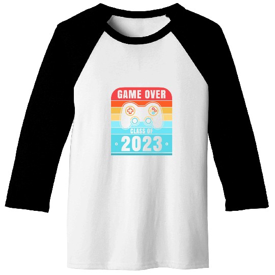 Game Over Class Of 2023 Baseball Tees Students Funny 2023