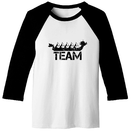 Dragon Boat Racing Team Graphic Design Baseball Tees