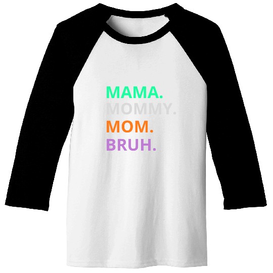 vintage international women's day mama,mommy;bruh Baseball Tees