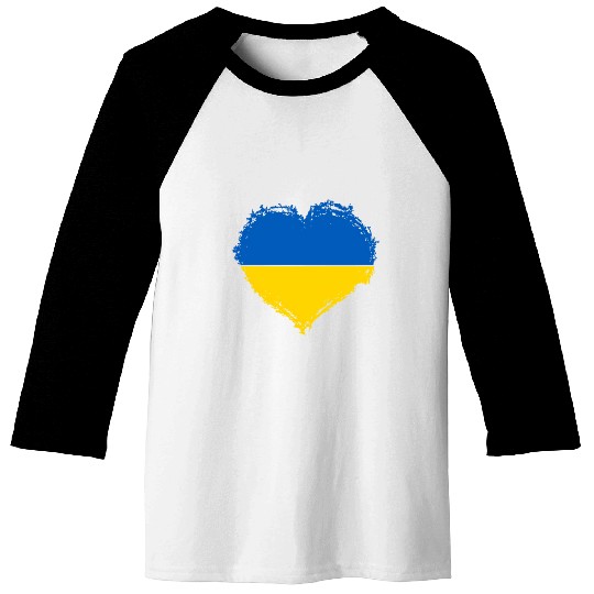 Ukraine Pride Feel Ukrainian Flag Colors Peace Baseball Tees