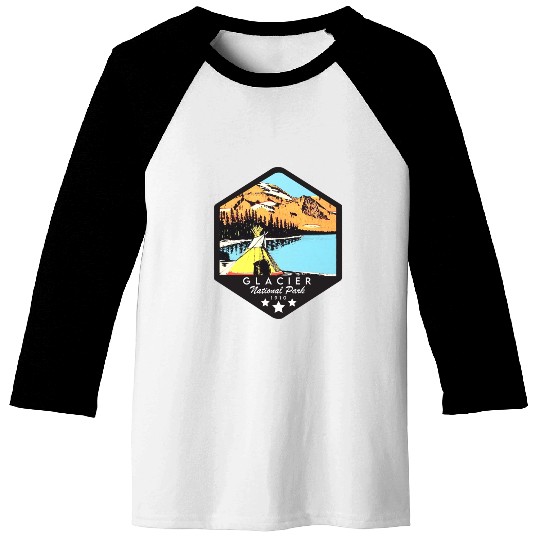 Glacier national park Baseball Tees