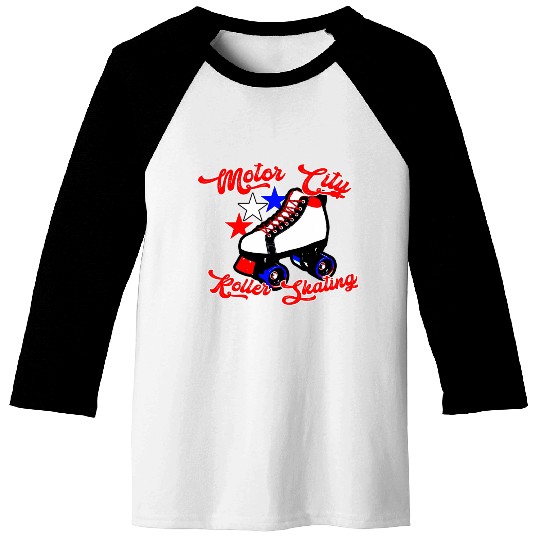 Motor City Roller Skating Warren Mi Baseball Tees
