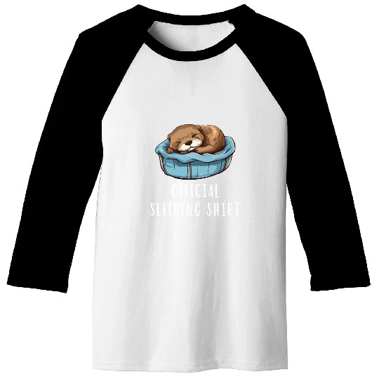 Official sleeping pajama Baseball Tees sea otter