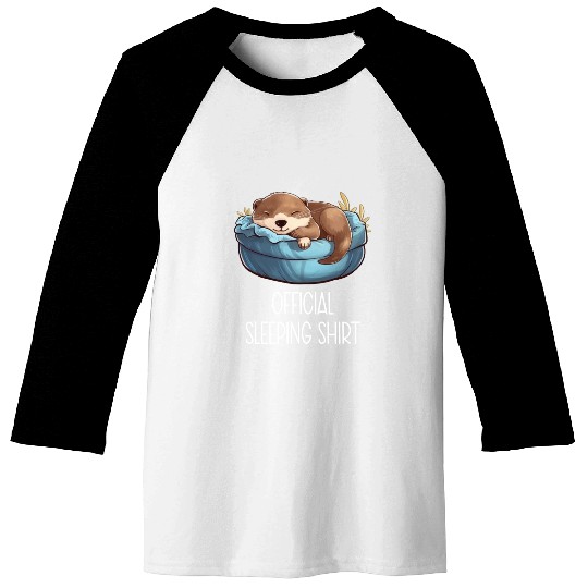 Official sleeping pajama Baseball Tees sea otter