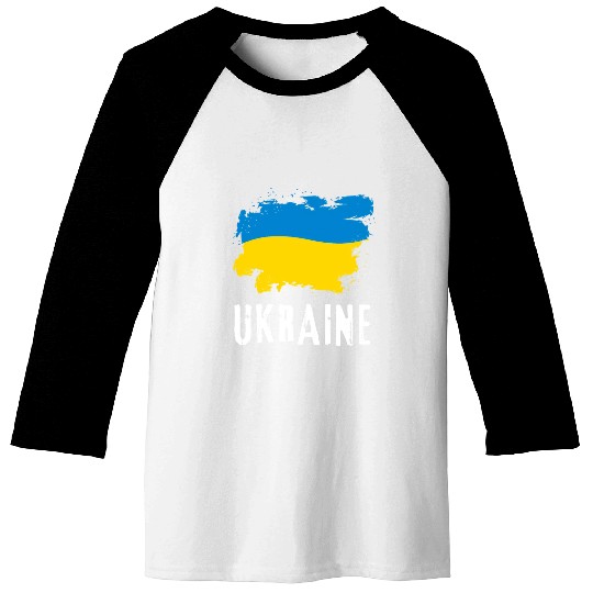 Ukraine Flag Ukrainian Support Pride Baseball Tees