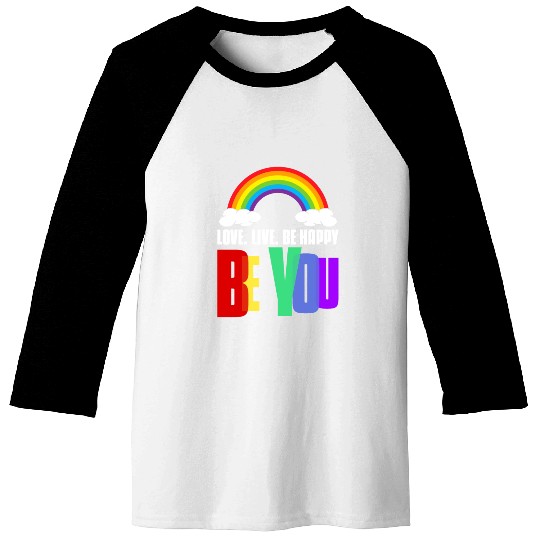 Pride Ally Baseball Tees Be You LGBT Pride Rainbow Gay