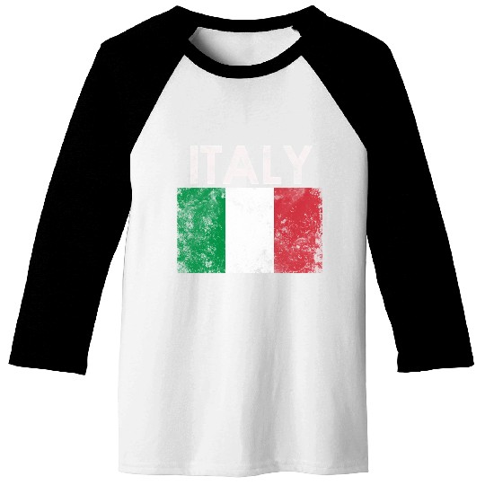 Italy Italia Italian Flag Pride Baseball Tees